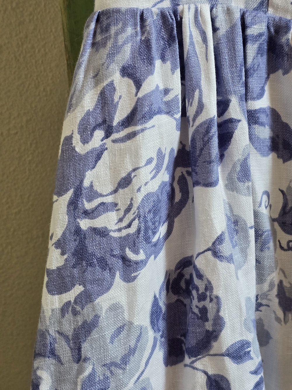Reformation Bucatini Linen Midi Dress in Blue/White Lucerne Floral Print. Sz 10 - Picture 9 of 9